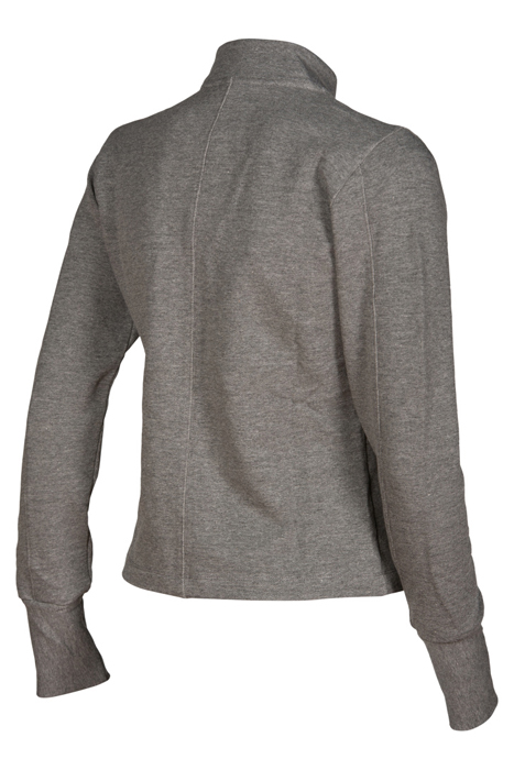 W ASYMMETRIC F/Z JACKET DARK GREY MELANGE 9