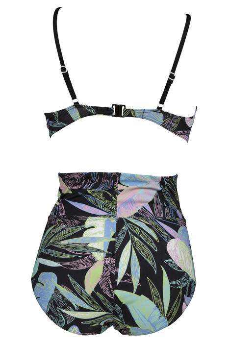 W CECILIA TWO PIECES C-CUP BLACK MULTI BLACK 2