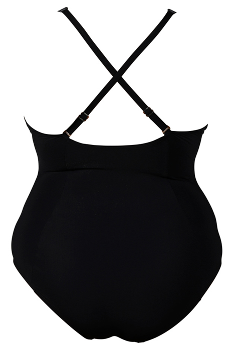 W ISABEL LIGHT CROSS BACK ONE PIECE PLUS BLACK WHITE 2