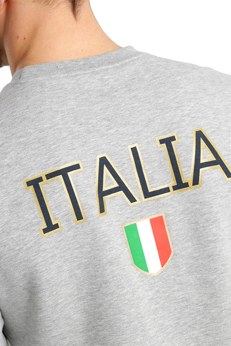 FIN CREW NECK MEDIUM GREY HEATHER 9