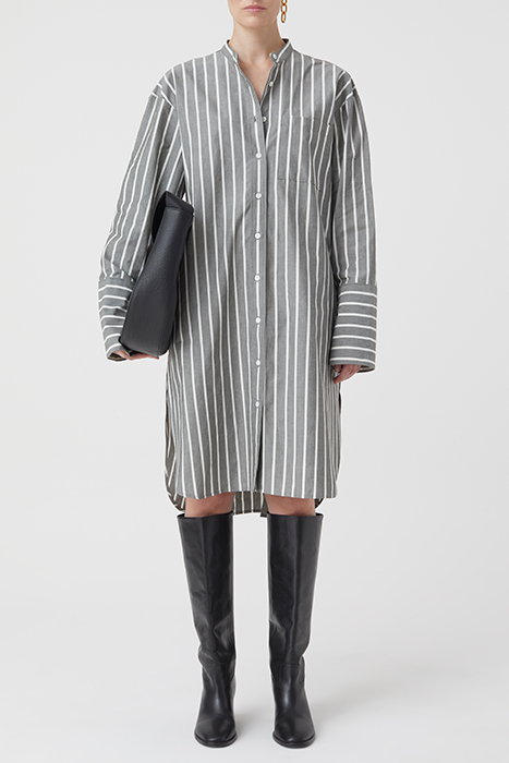 WOMEN SHIRTDRESS DRESSES WASHED BLACK 1