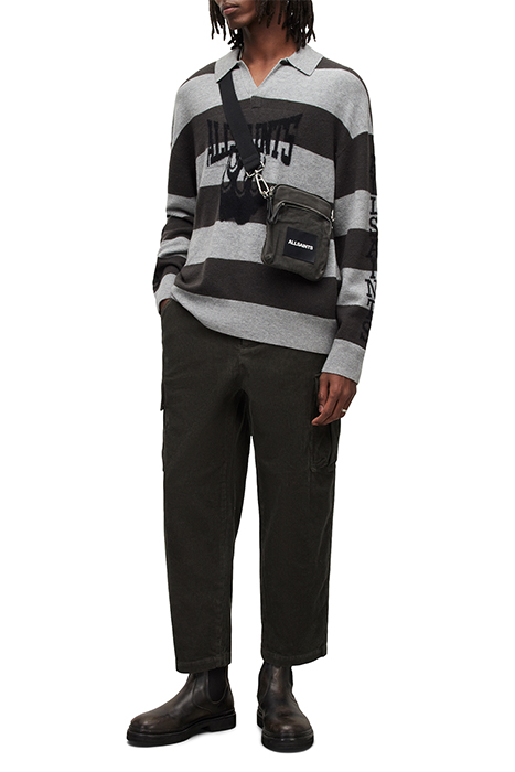 RACER LS POLO GREY MARL/KHAKI 3