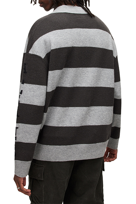 RACER LS POLO GREY MARL/KHAKI 2