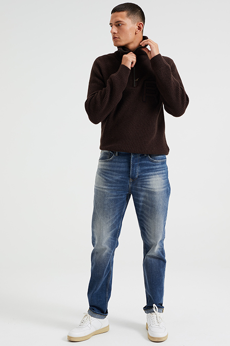 5-POCKET MID WAIST BLUE 4