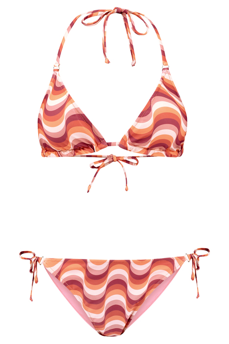 LIZ REVERSIBLE BIKINI SET GROOVY WAVE FROZEN CHOCO BROWN FRO 7