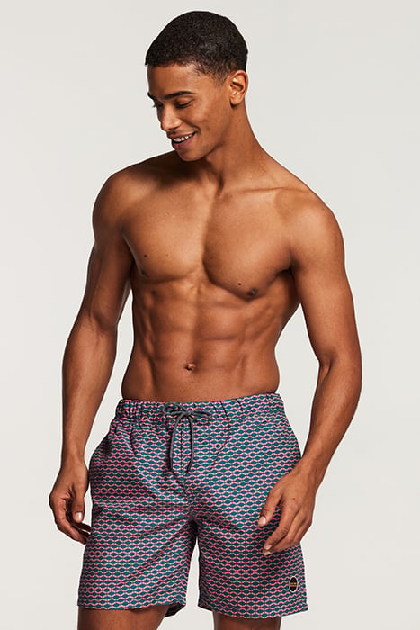 SWIM SHORT HAMMAM MICRO PEACH DEEP LAGOON BLUE DEEP LAGOON B 2