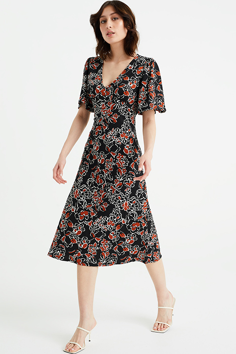 DRESS MID LENGTH BLACK 2