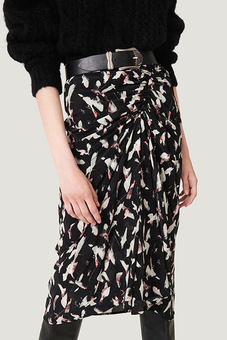 CAMIE SKIRT IN BLACK/ECRU SKIRT 3