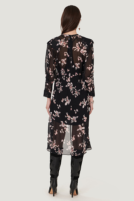 ILIONA BLACK/ECRU/PINK DRESS 3