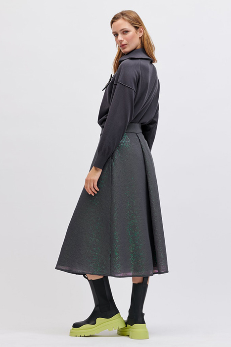 MIDIROCK MIT PAILLETTEN BLUISH GREY 3