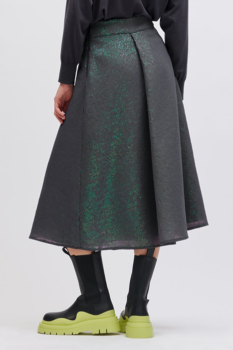 MIDIROCK MIT PAILLETTEN BLUISH GREY 2