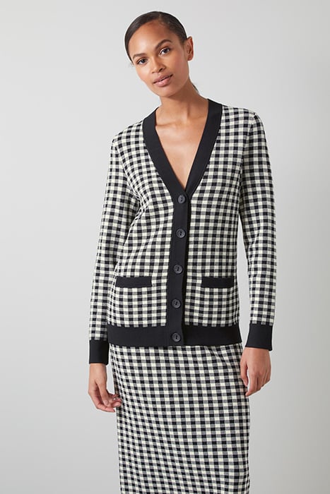 LEA MIDI SKIRT BLUE CHECK 4