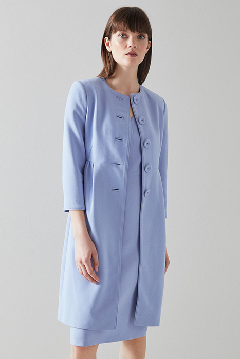 GEORGIA SINGLE BREASTED COAT LAVENDER 2