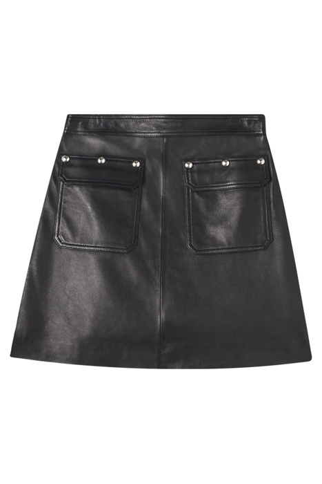 ANAIS LEATHER SKIRT BLACK 4