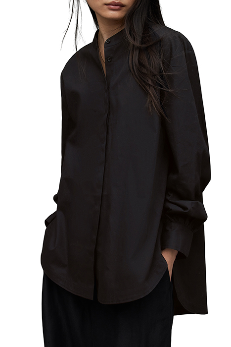 AllSaints Marcie Shirt Black Maat: 34 | Overhemden Outlet | Dames | Zwart