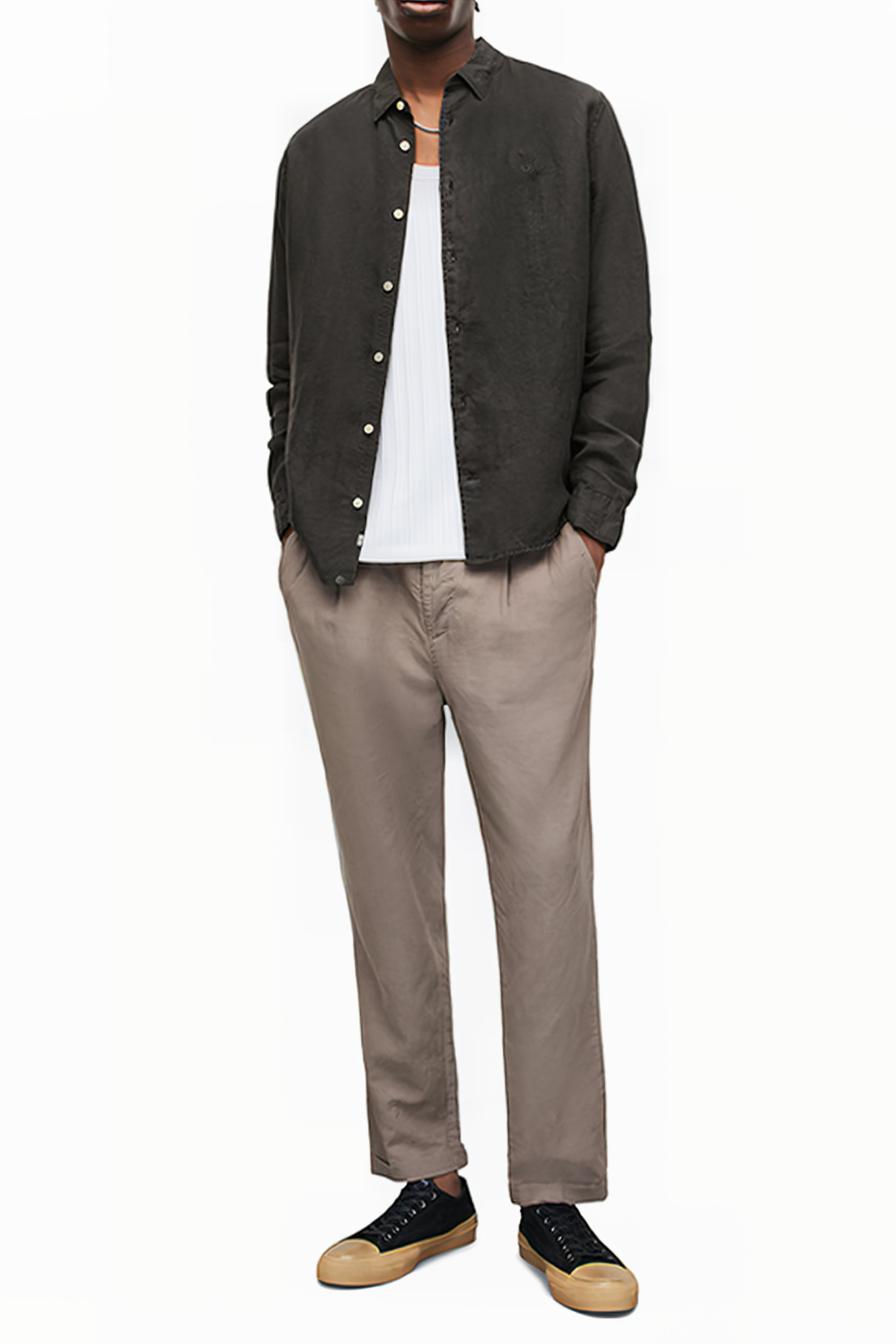 CYPRESS LS SHIRT WASHED BLACK 3