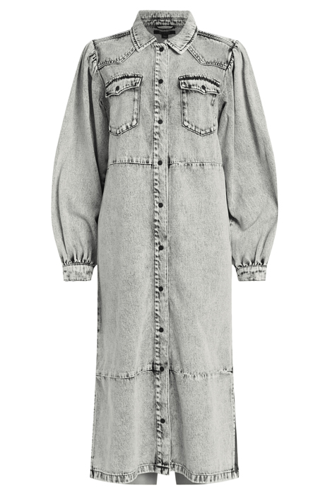 AVA DENIM DRESS SNOW GREY 6