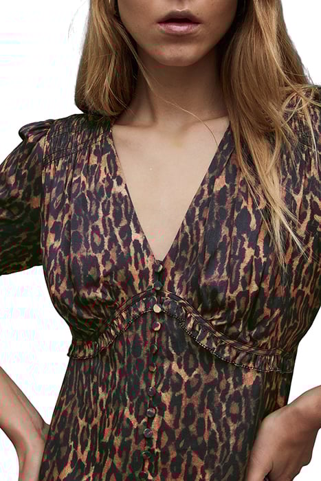 DREA ANITA DRESS NATURAL BROWN 4