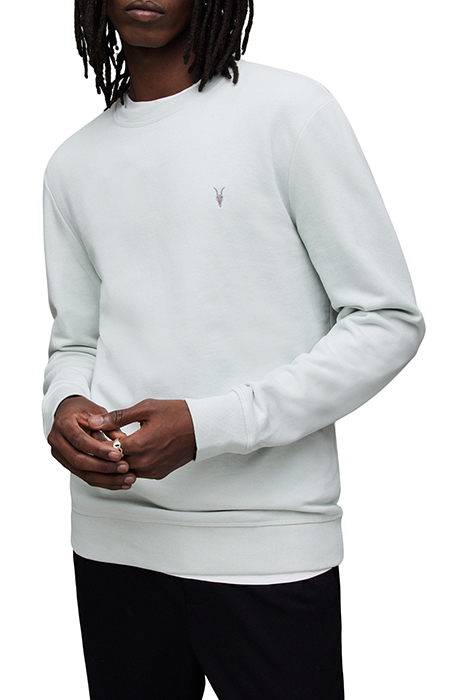 AllSaints Raven Crew Infused Green Maat: XXL | Sweaters Outlet | Heren | Grijs