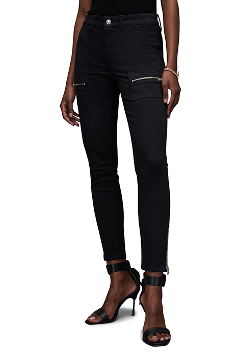 DEMI ZIP SKINNY JEAN BLACK 1