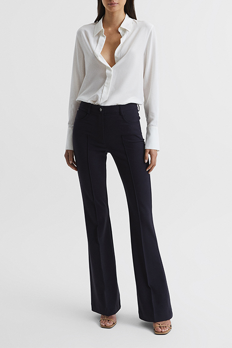 FLO WIDE-LEG & FLARED PANTS NAVY 3