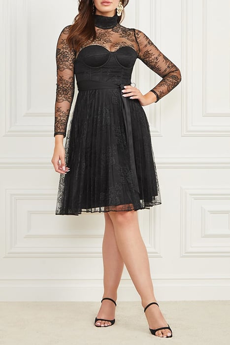 MEI LACE DRESS JET BLACK 2