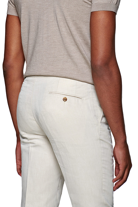 SAND PLEATED BRENTWOOD TROUSERS 5