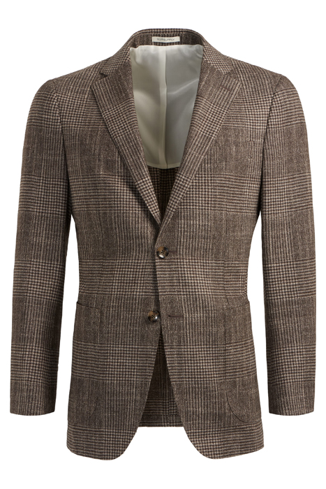 MID BROWN CHECKED HAVANA BLAZER 9