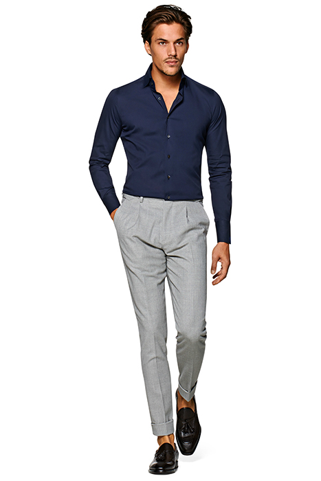 NAVY EXTRA SLIM FIT SHIRT 2