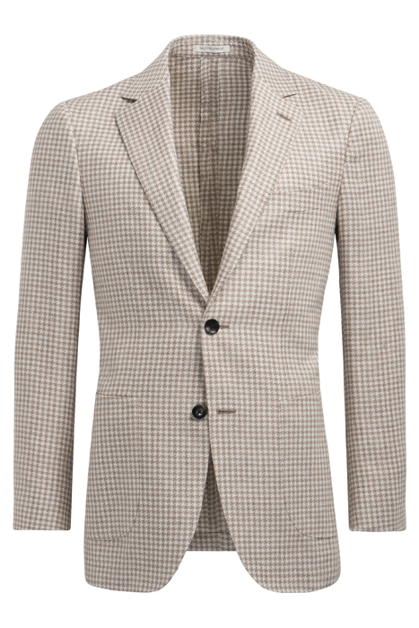 LIGHT BROWN HOUNDSTOOTH HAVANA BLAZER 8