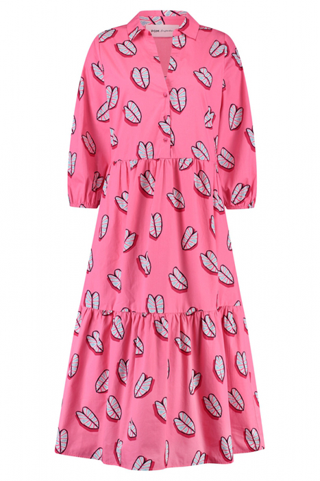 DRESS - LEAF IT PINK 8