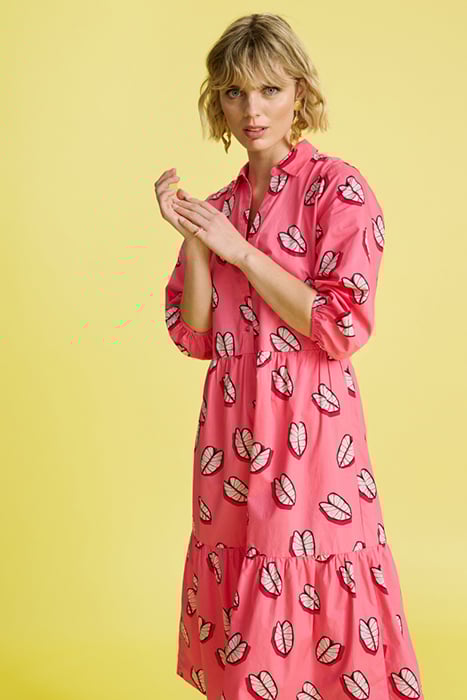 DRESS - LEAF IT PINK 6