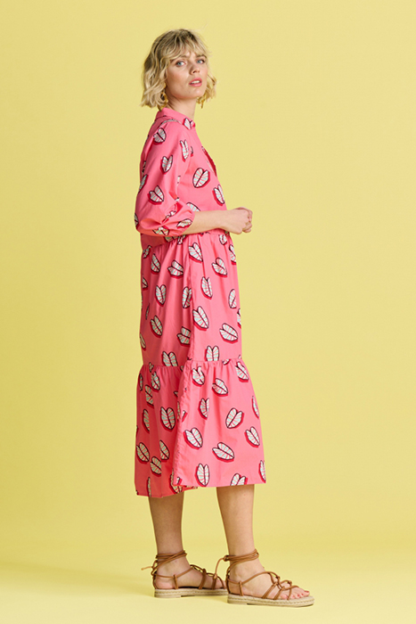 DRESS - LEAF IT PINK 5