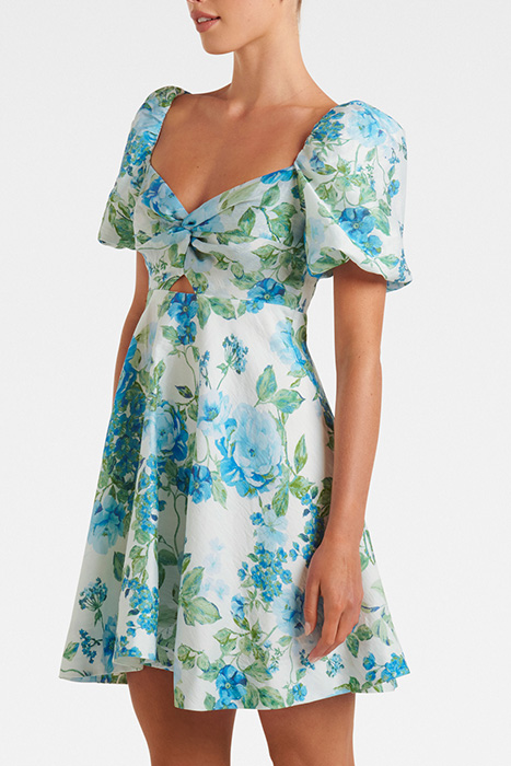 FAITH TWIST MINI DRESS LIGHT SALISBURY FLORAL 4