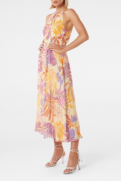 JAE HALTER MIDI DRESS LILAC MIAMI TROPICAL 3