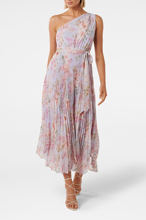 BRONTE PRINTED PLEAT MIDI DRESS WARWICK FLORAL 1