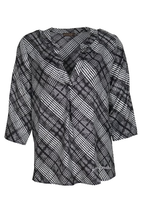 BLOUSE BARCELONA BLACK WHITE by Mucho Gusto