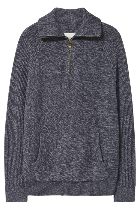 LAKEWOOD ZIP NECK JUMPER DARK GREY 4