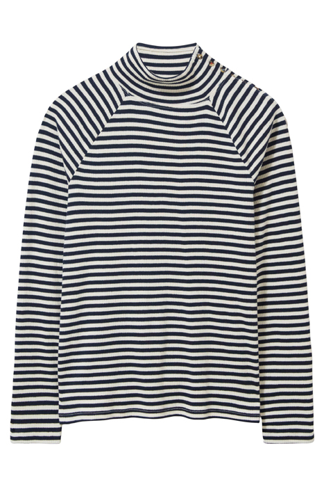 BIRDIE BUTTON TEE NAVY MULTI 4