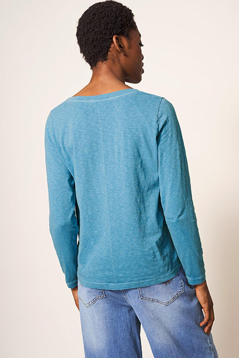 NELLY LS TEE MID BLUE 2