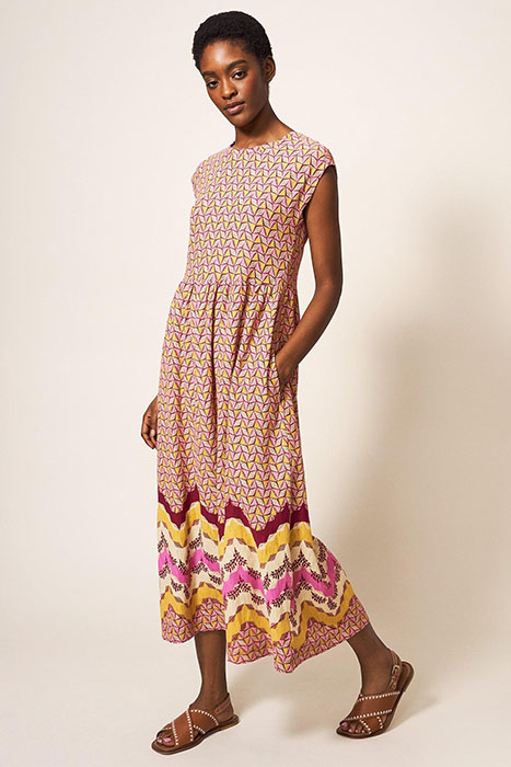 ADDISON COTTON MINI DRESS PLUM 1