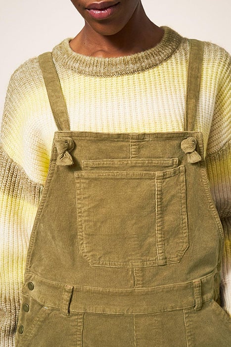 ELLA CORD DUNGAREE KHAKI GRN 4
