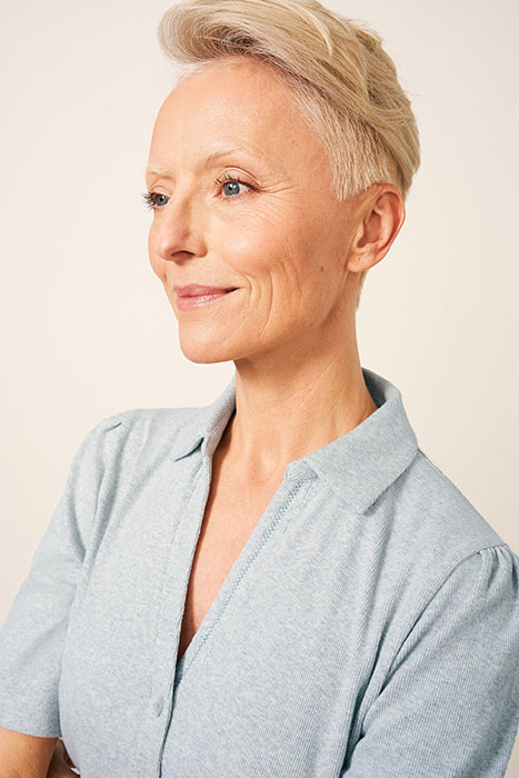 ROSIE RIB HALF SLEEVE GREY MARL 4