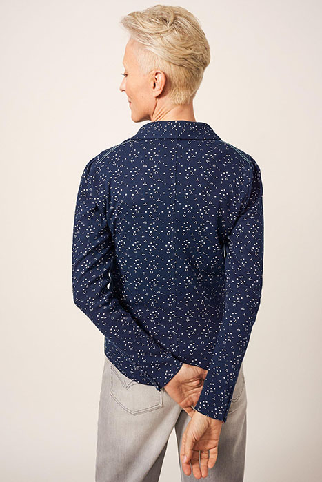 ROSIE RIB JERSEY SHIRT NAVY PR 2