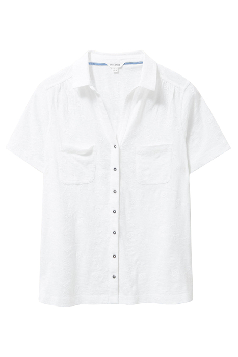 PENNY POCKET EMB JERSEY SHIRT BRILLIANT WHITE 3