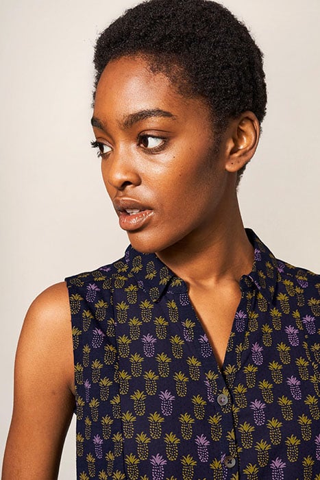 FLOWING GRASSES JERSEY SHIRT PURPLE PR 3