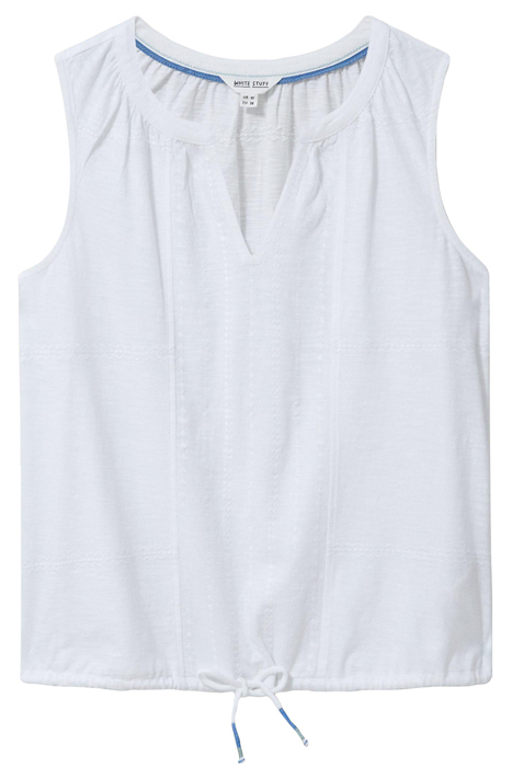 SUNRISE EMBROIDERED VEST BRILLIANT WHITE 4