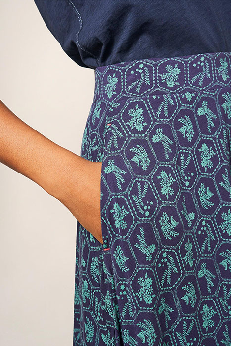 JADA ECO VERO MAXI SKIRT TEAL 3