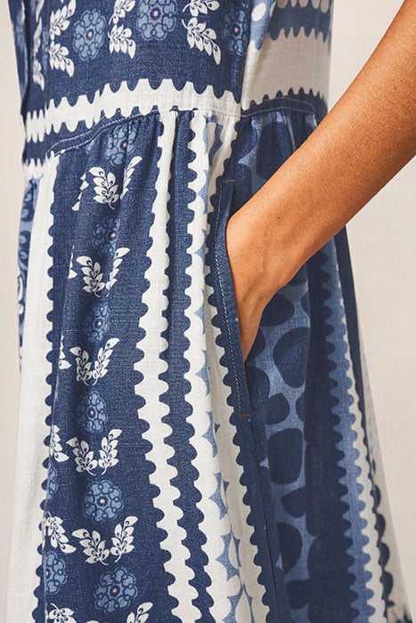 PIP MIDI DRESS BLUE MULTI 3