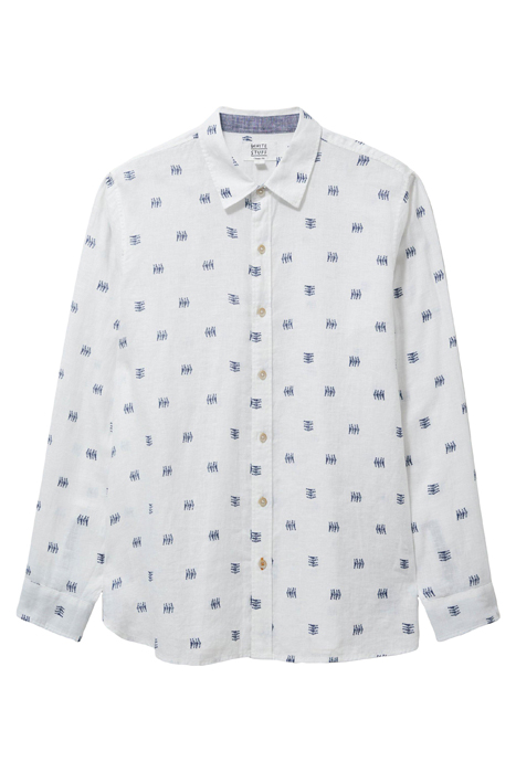 PEMBROKE FISH PR LS SHIRT WHITE MULTI 4